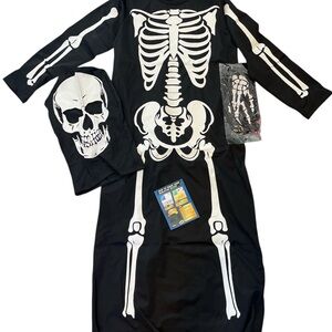 Kids Skeleton Costume - Black and White